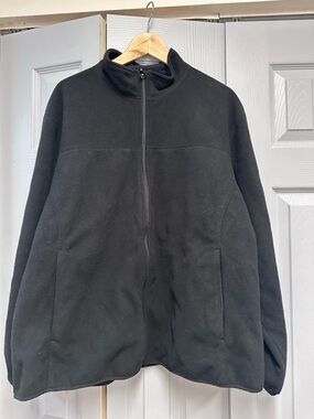 Lands' End Black Full-Zip Women's Fleece Jacket